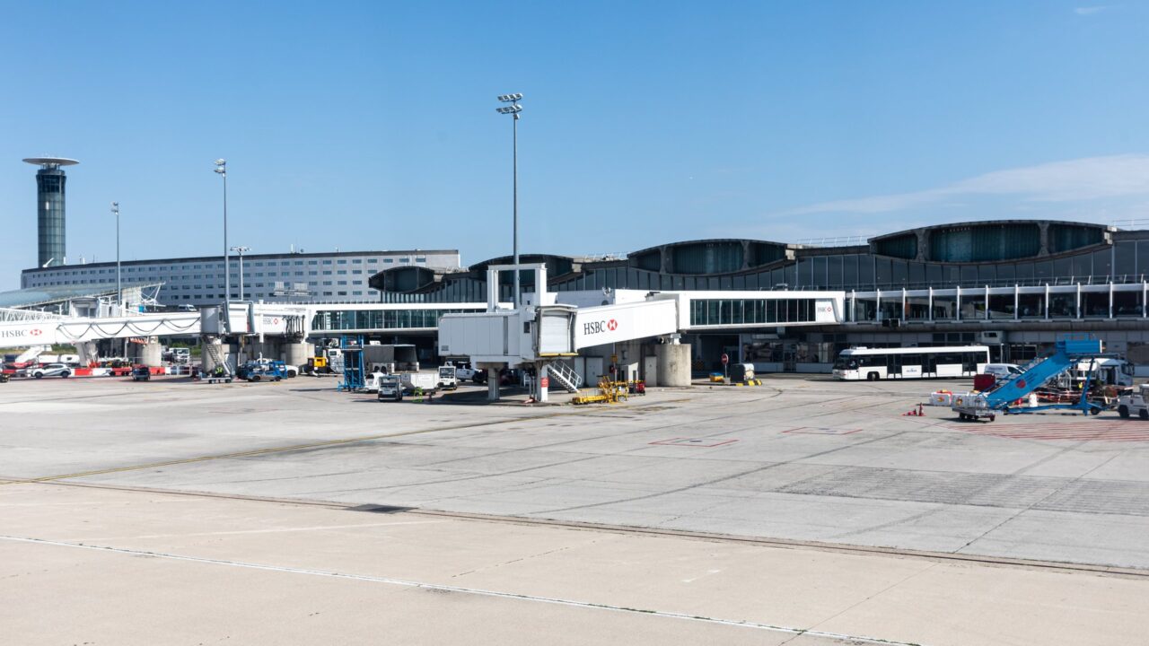 Jet bridges at Terminal 2 of Paris-Charles de Gaulle Airport