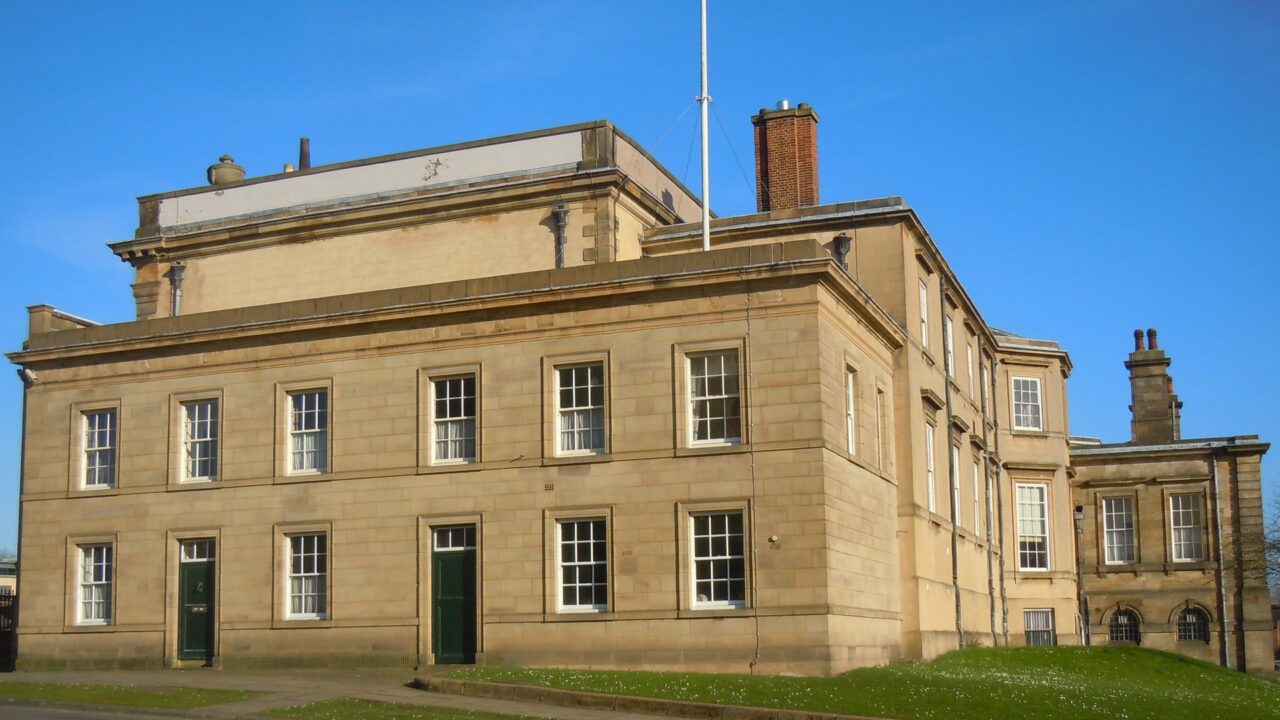 York Crown Court building, a historic stone structure at Castle Precinct in York