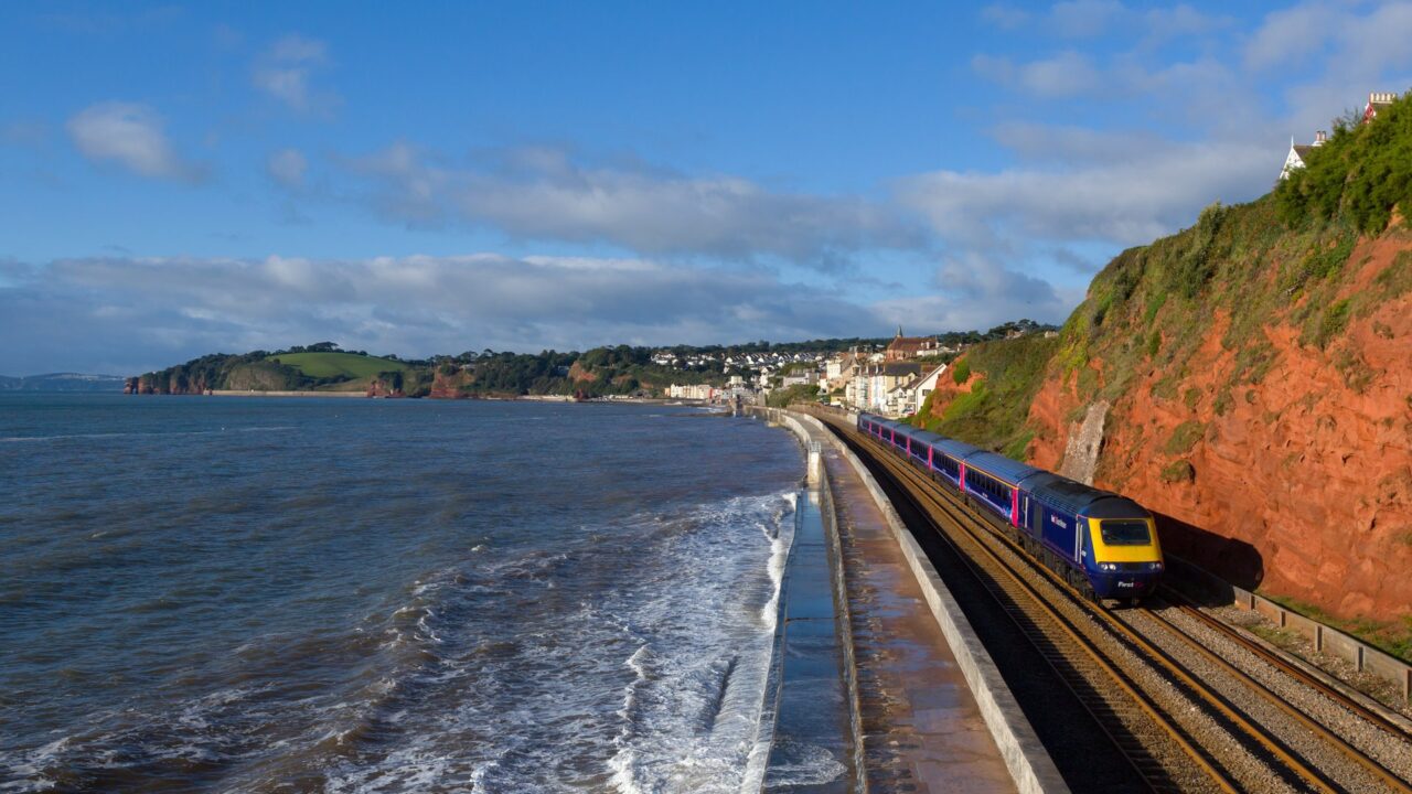 Great Western Railway Class 43 High Speed Train at Dawlish, England
