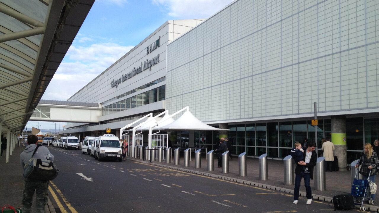 Glasgow Airport terminal building exterior