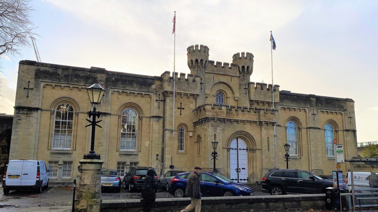 County Hall, New Road, Oxford - a grand Victorian courthouse building with modern 1973 extension