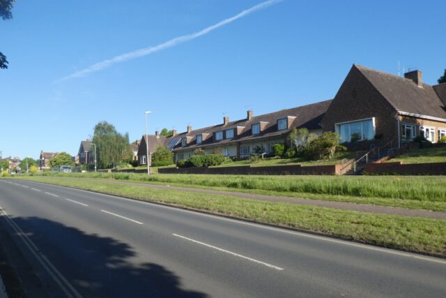 A sheltered housing building located by Prince Charles Road in Exeter, UK