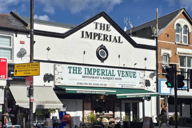 The Imperial Venue, a historic cinema on West Green Road in Tottenham, London, England, opened in 1913.