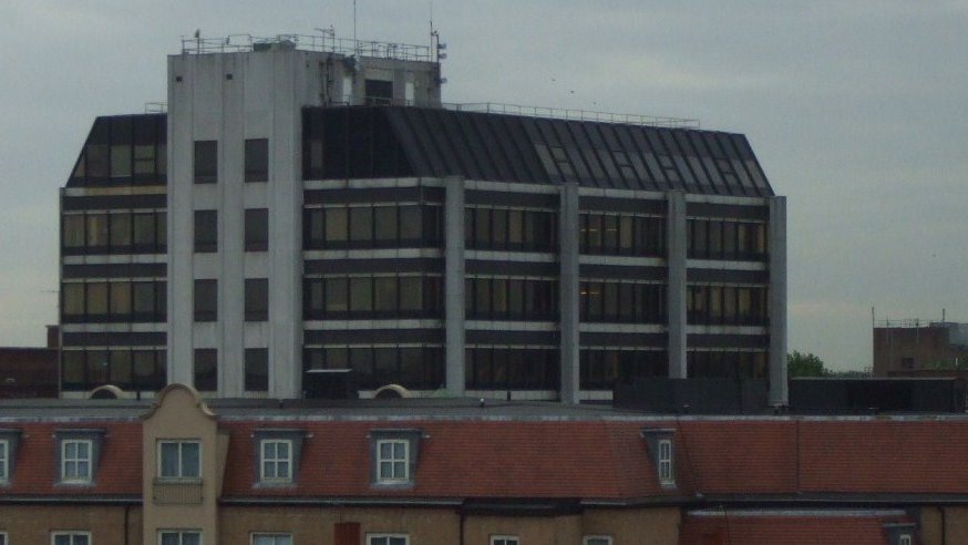 Hammersmith Town Hall, a brick building in West London housing local government offices