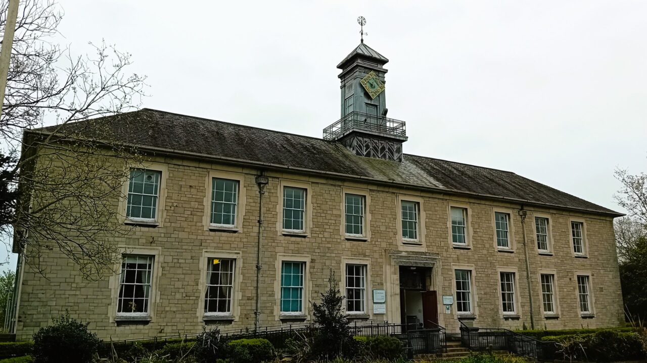 County Hall in Kendal, a stone building constructed in 1939 as headquarters for Westmorland County Council.